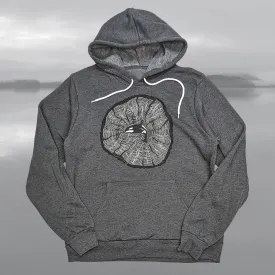 Adult Unisex Orca Tree Rings pullover hoodie
