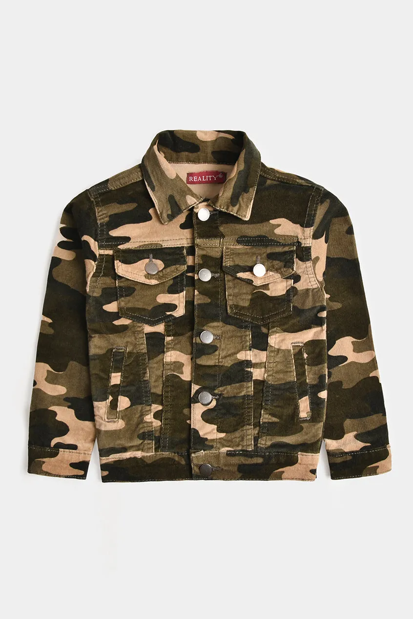 Camouflage Corduroy Jacket