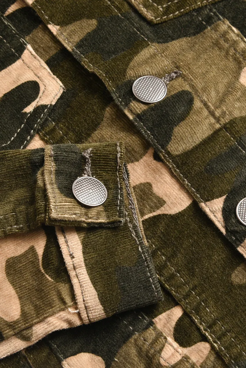 Camouflage Corduroy Jacket