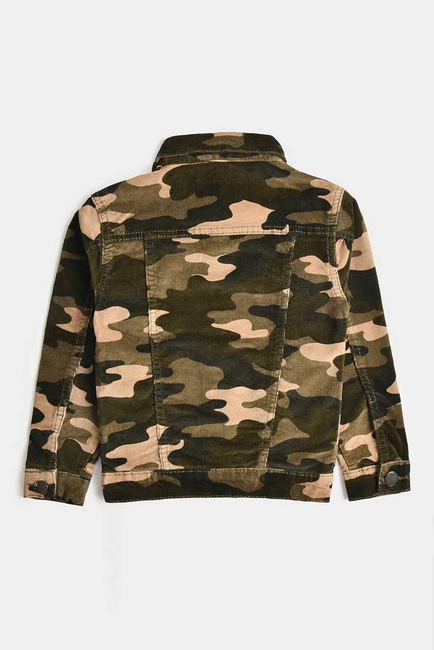 Camouflage Corduroy Jacket