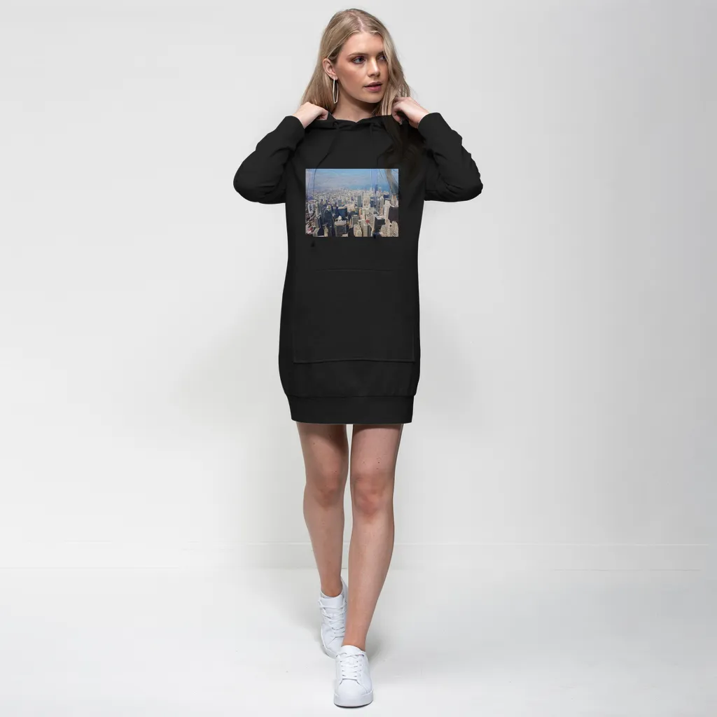 Chicago Skyline Premium Adult Hoodie Dress