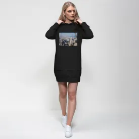 Chicago Skyline Premium Adult Hoodie Dress