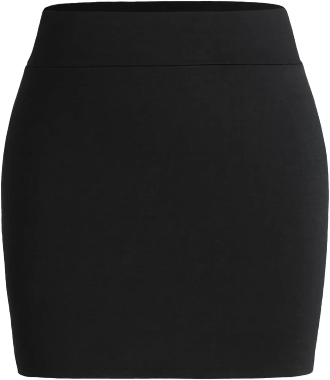 CIDER Solid Slit Mini Skirt
