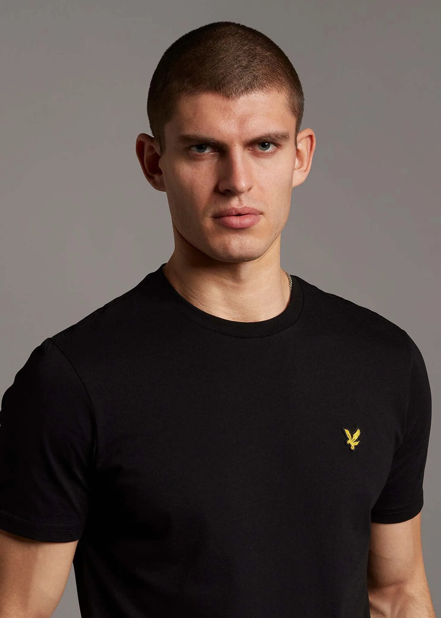 Crew neck t-shirt - jet black