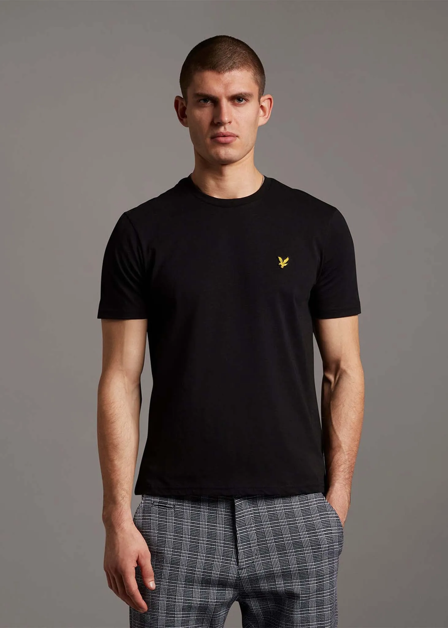 Crew neck t-shirt - jet black