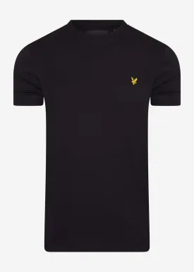 Crew neck t-shirt - jet black