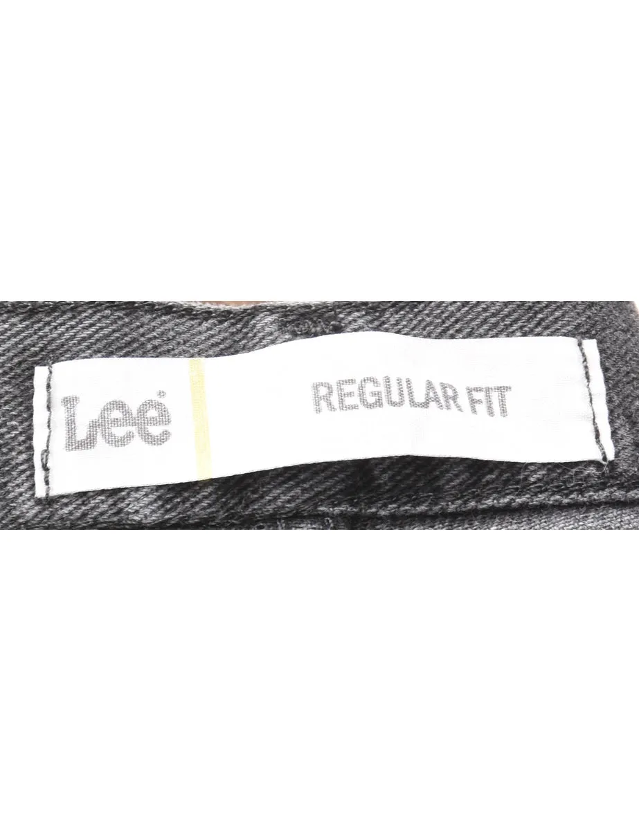 Distressed Black Lee Jeans - W26 L30