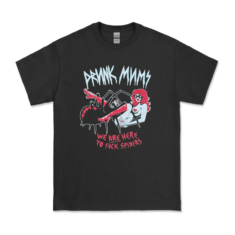 Drunk Mums / Spiders Black T-Shirt