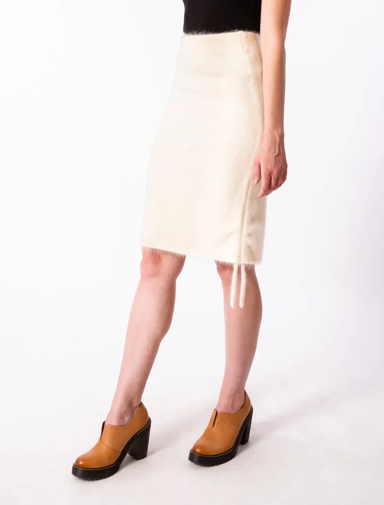 Ecru Djembe Pencil Skirt
