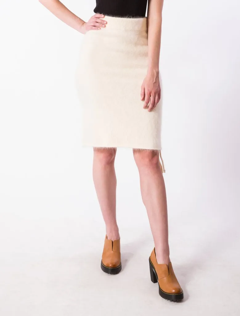 Ecru Djembe Pencil Skirt