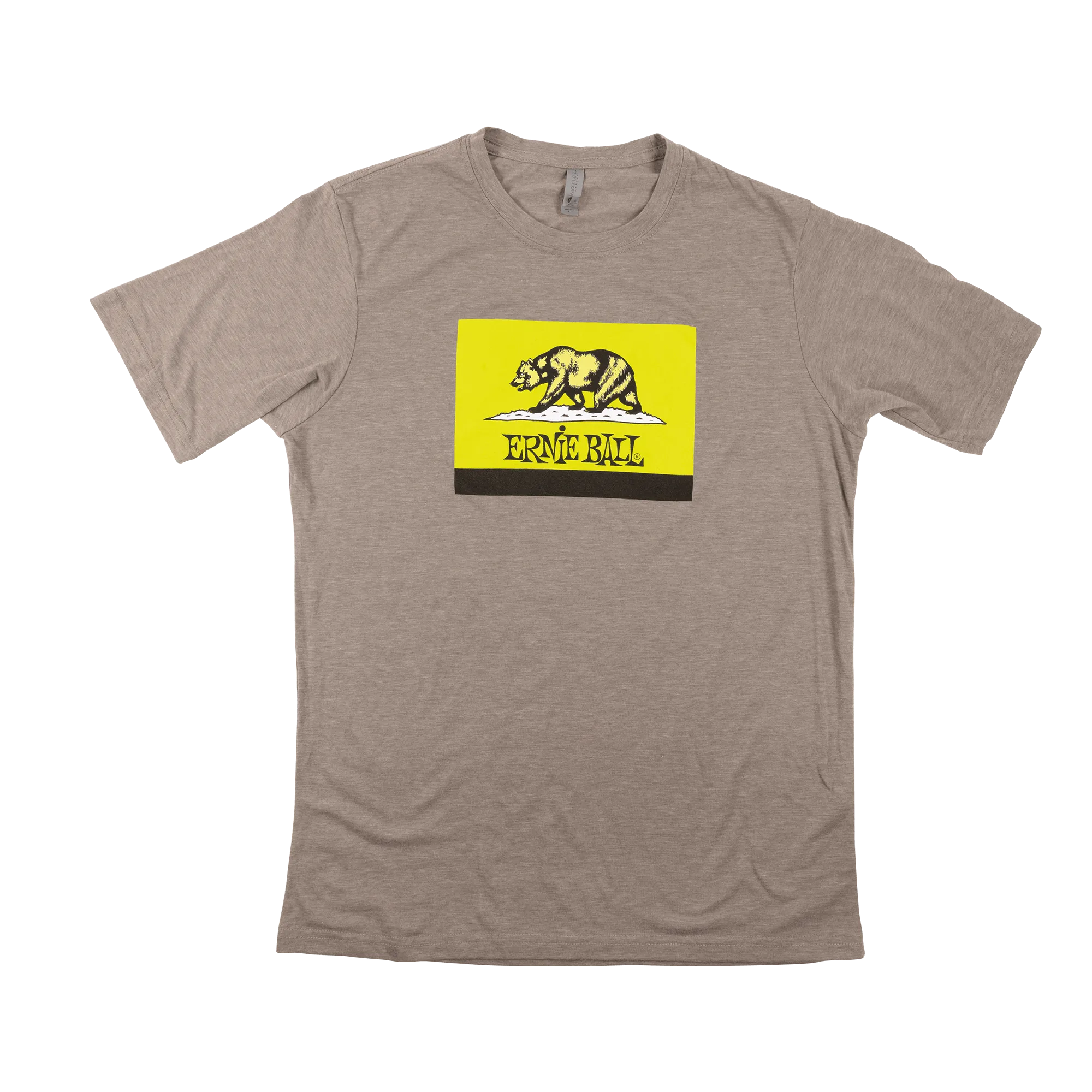 Ernie Ball Ca Bear Green Flag T-Shirt Md