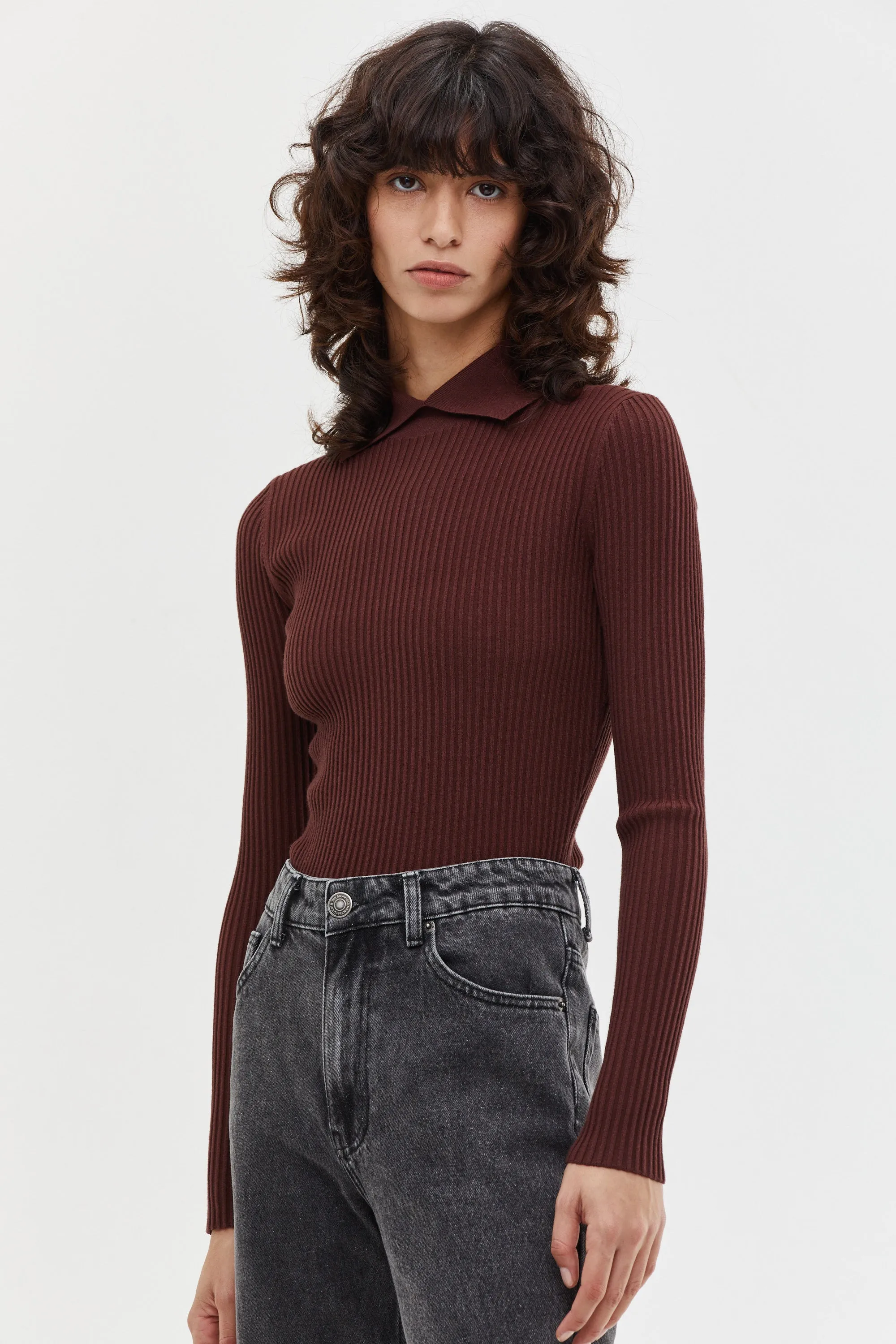 Eva Turtleneck Mahogany