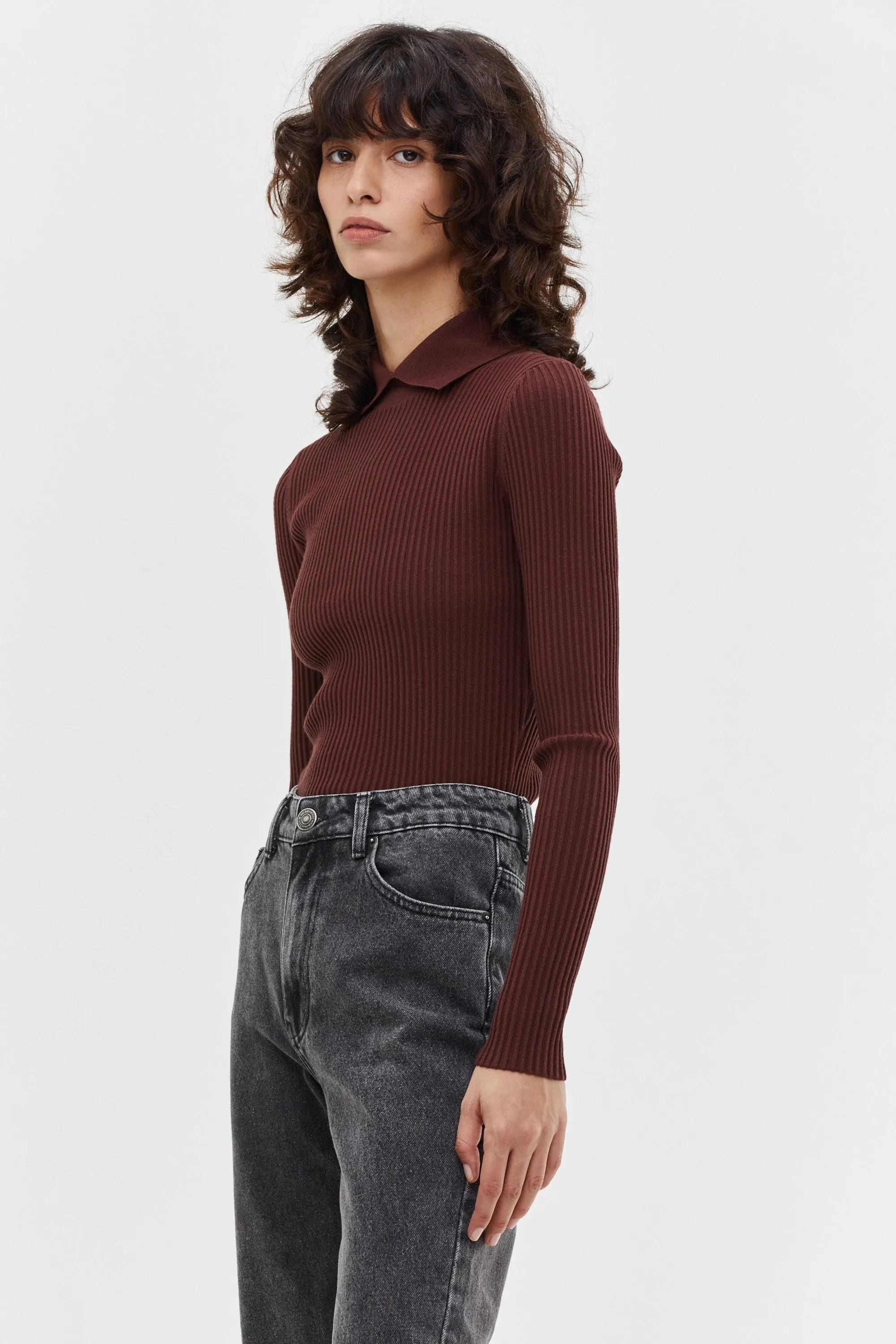 Eva Turtleneck Mahogany