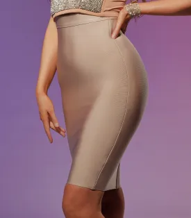 Fit like Glove Skirt Beige