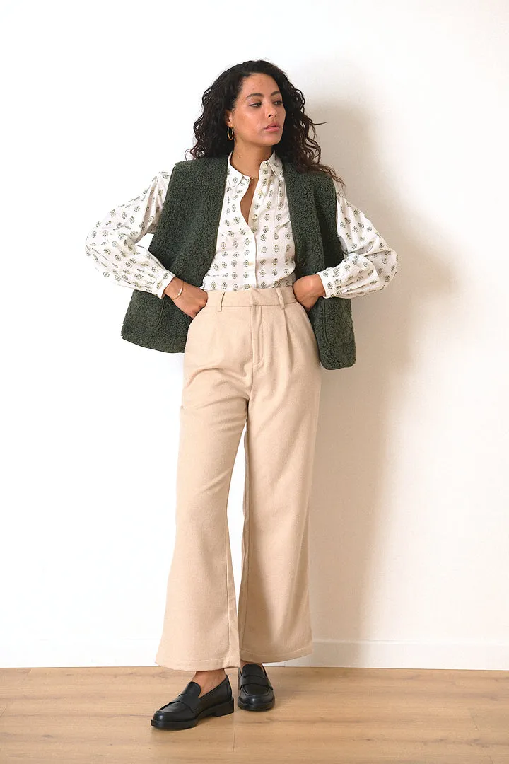Garance Paris Telma Blouse in Khaki