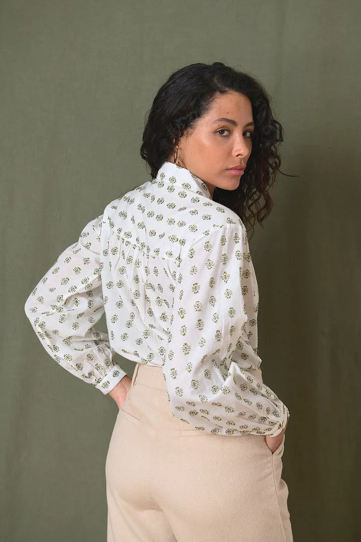 Garance Paris Telma Blouse in Khaki