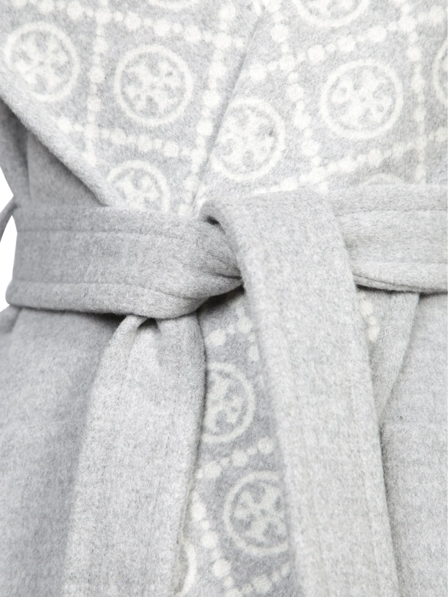 Grey Wool Hoodie Coat