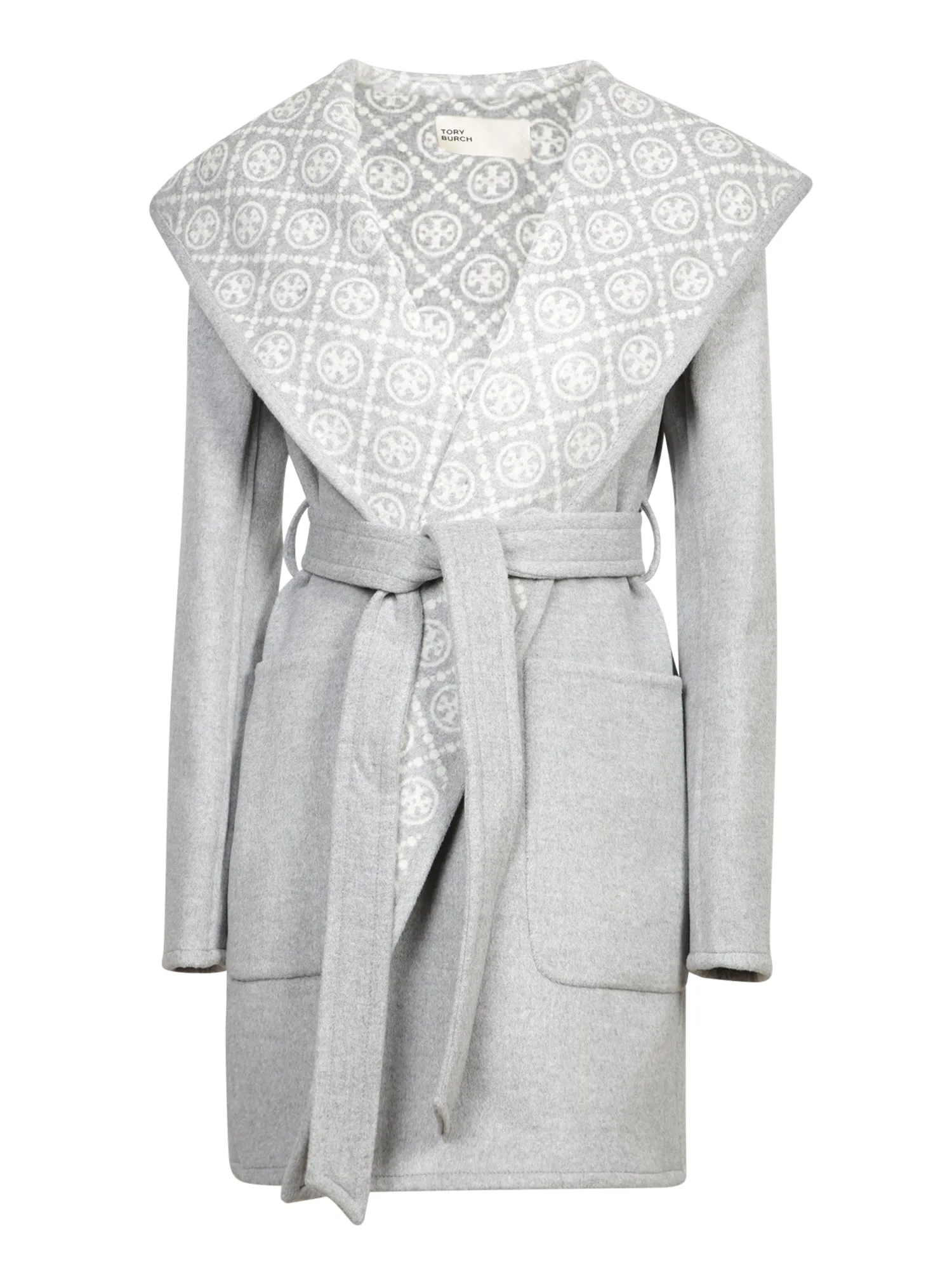 Grey Wool Hoodie Coat