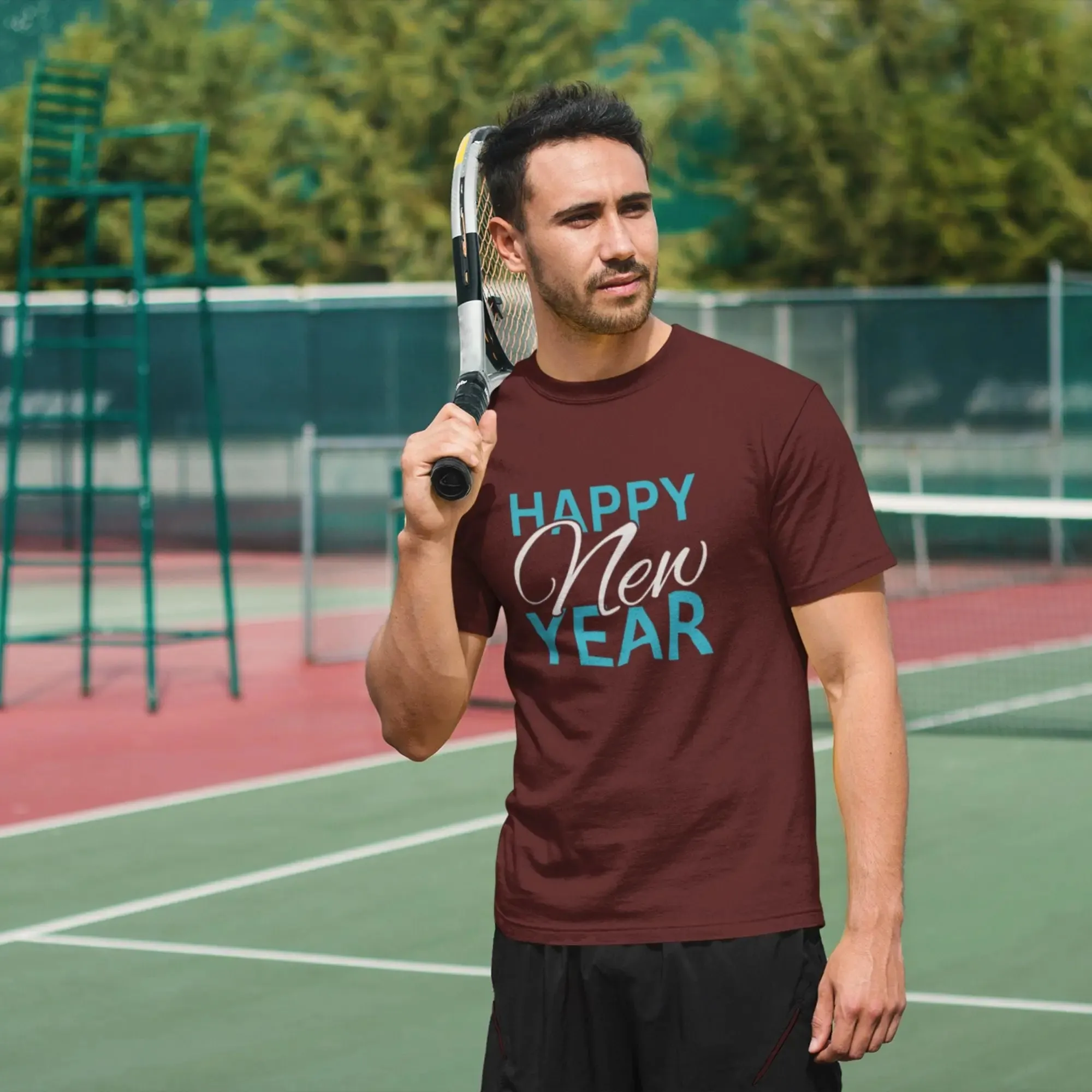 Happy New Year Round Neck Half Sleeve Classic T-Shirt