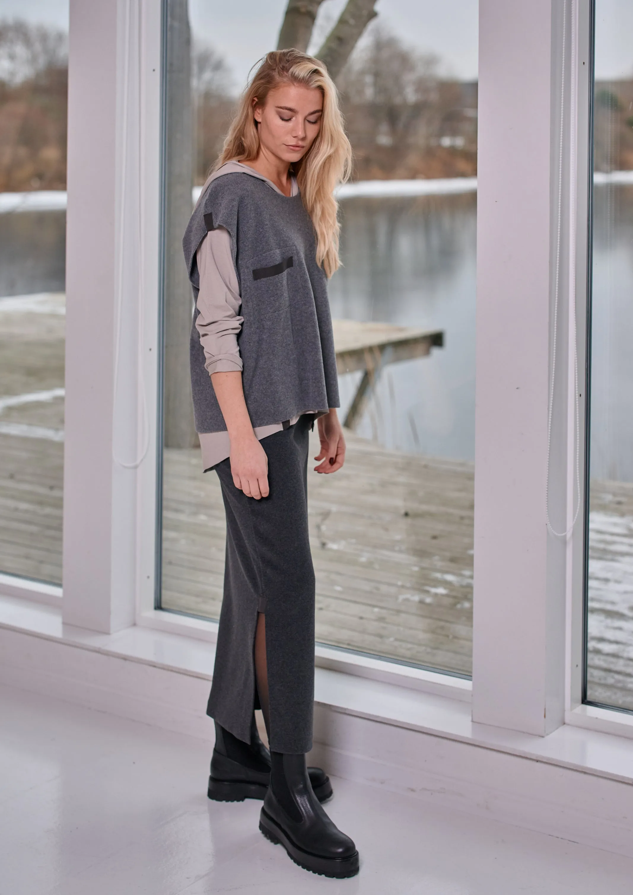 HOODIE BLOUSE - 96067 - SAND