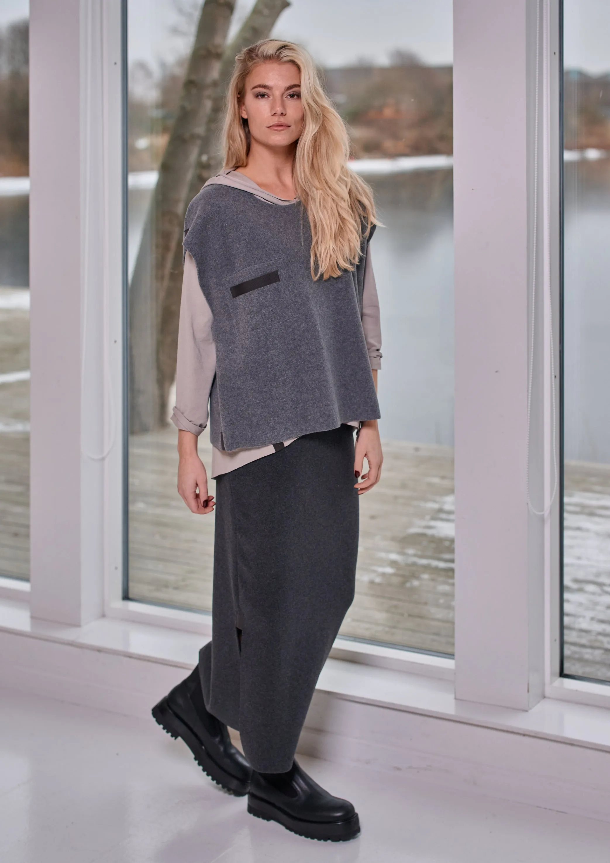 HOODIE BLOUSE - 96067 - SAND