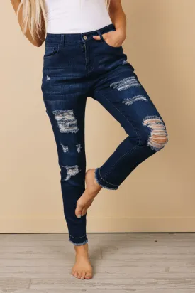 Jazzy Ripped Denim Jeans
