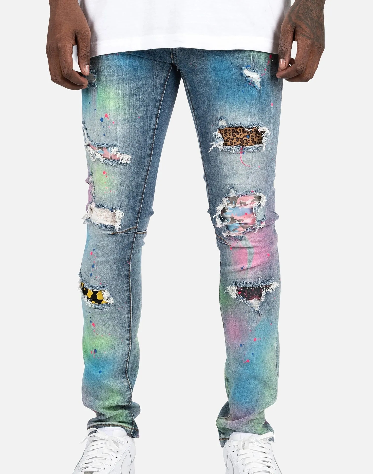 Kilogram Colorful Distressed Jeans