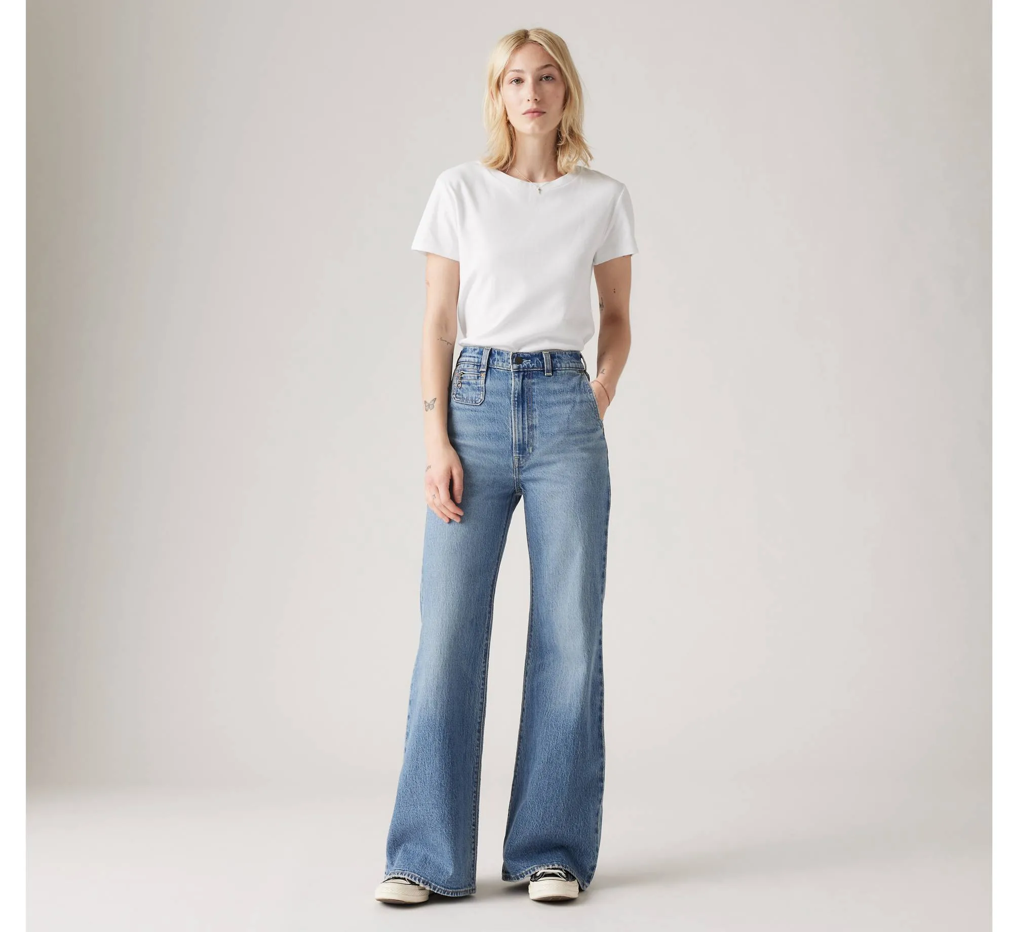 LEVI'S Ribcage Vintage Wide-Leg Denim Bells - Next Saturday