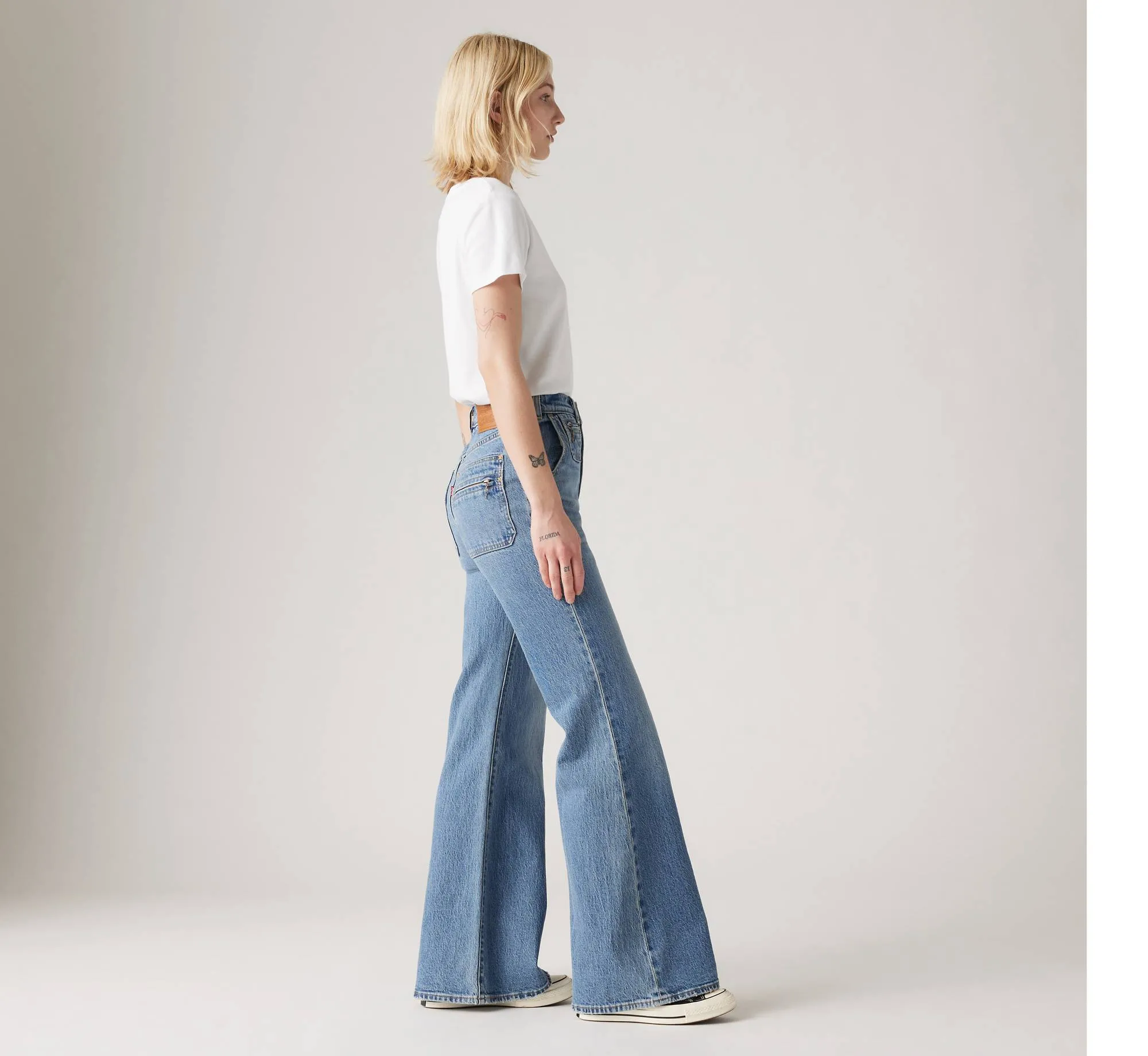 LEVI'S Ribcage Vintage Wide-Leg Denim Bells - Next Saturday