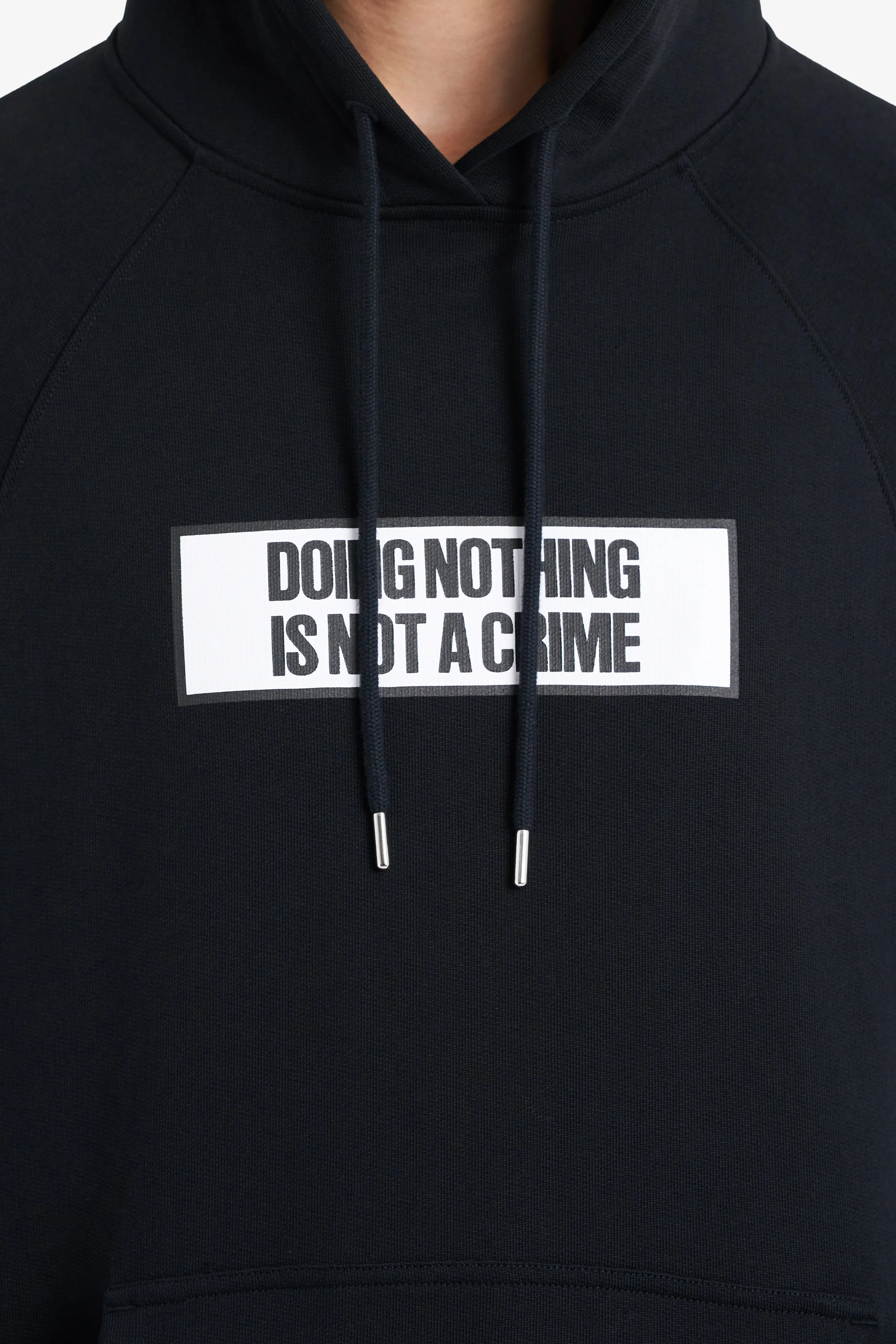 LOOSE HOODIE NOT A CRIME BLACK
