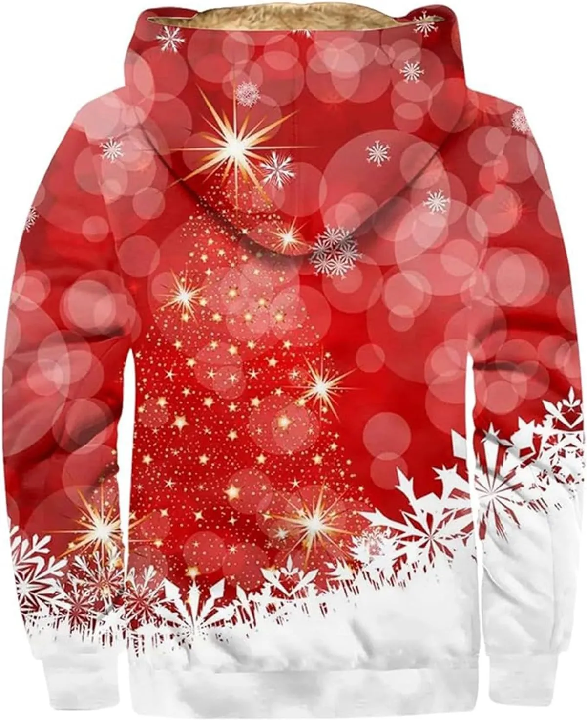Mens Winter Coats Warm Jacket with Hood Pocket Western Cowboy 3D Printed Hooded Puffy Hooded Insulated Thicken