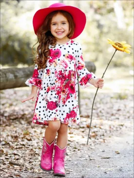Polka Dot Floral Obsession A-Line Dress