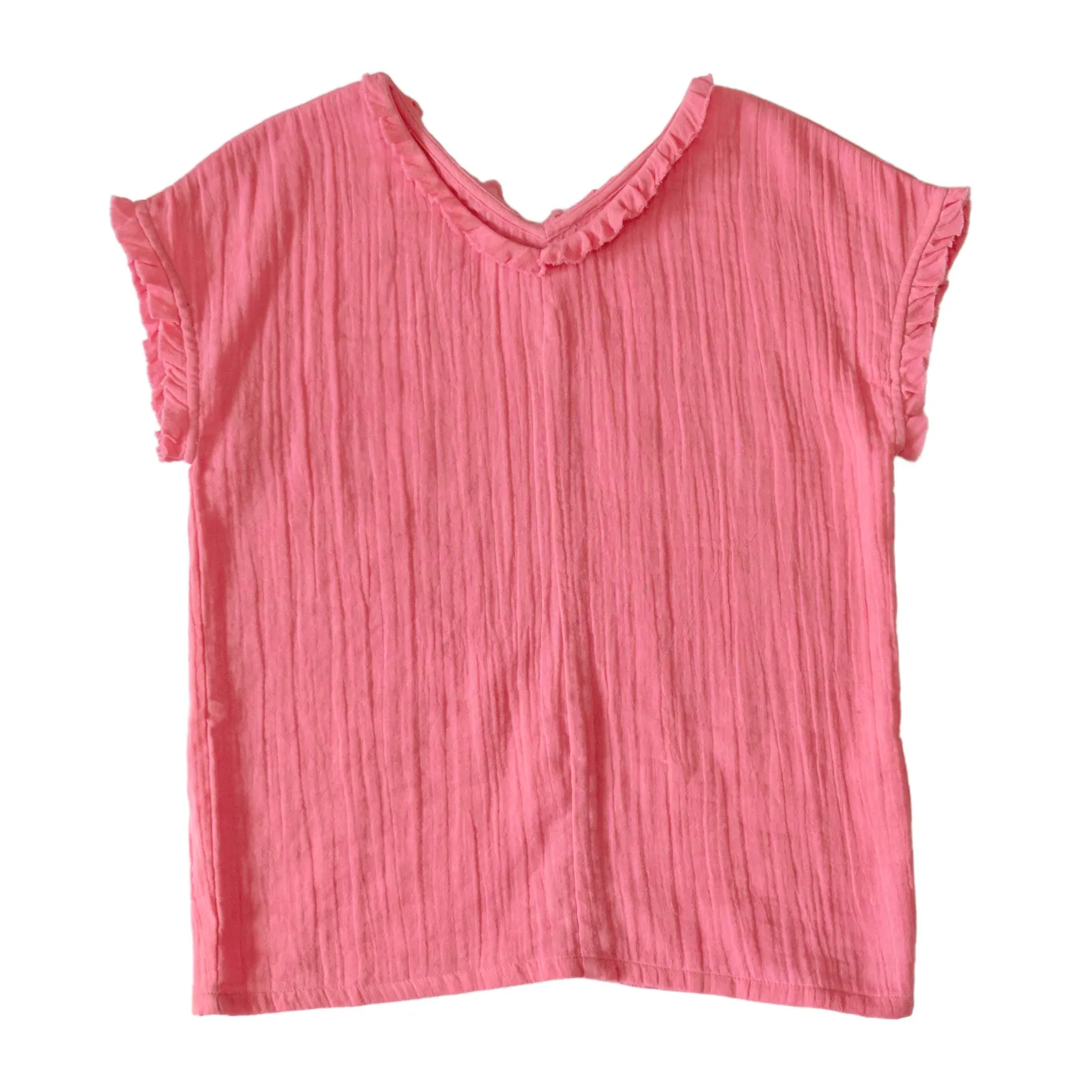 Polly Gauze Top - Peony