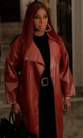 Power Book II Ghost Monet Maroon Jacket