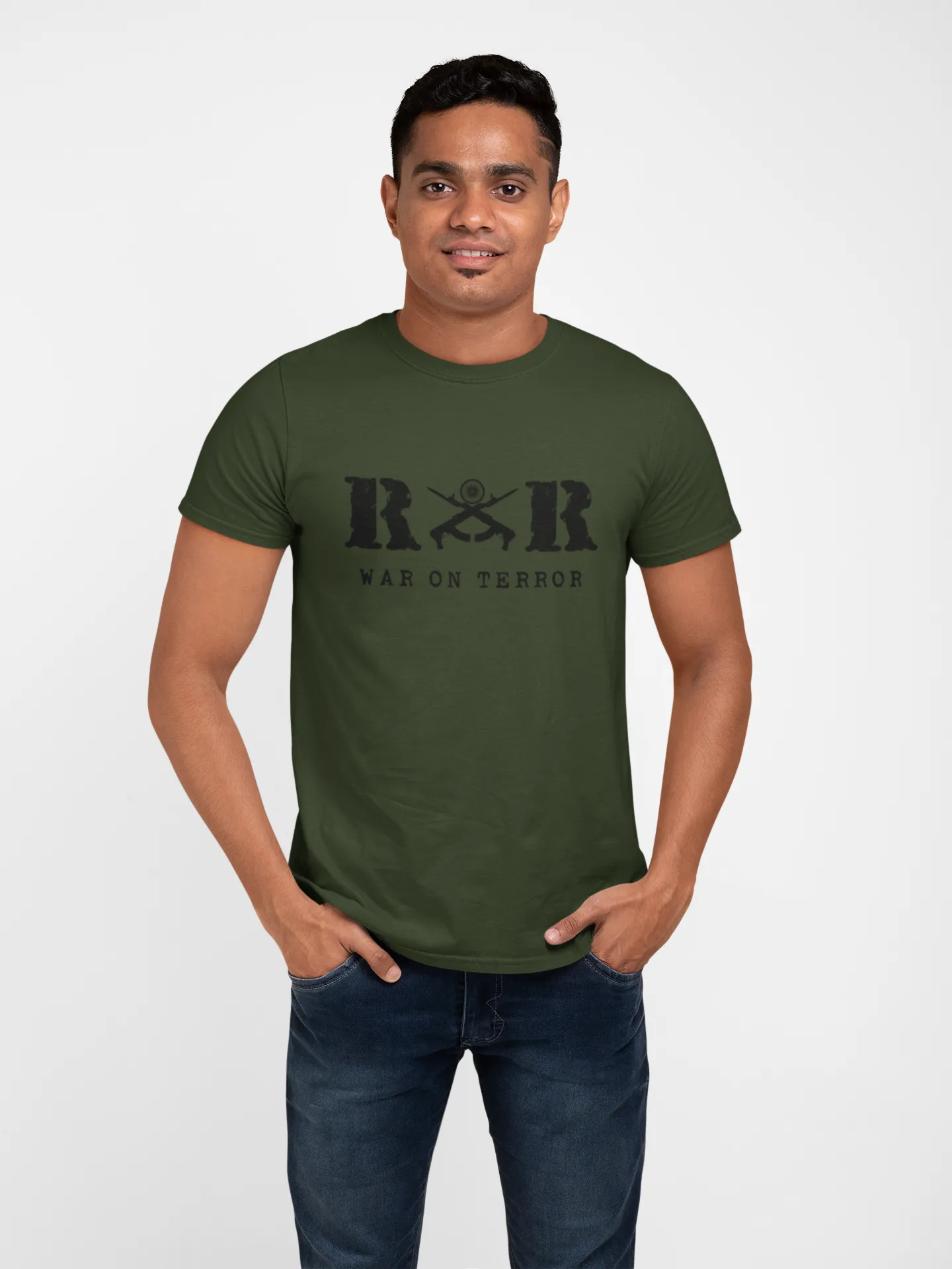 Rashtriya Rifles T-shirt - RR War on Terror ( Men)
