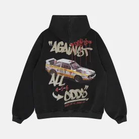 Retro Oversized Audi Quattro Hoodie