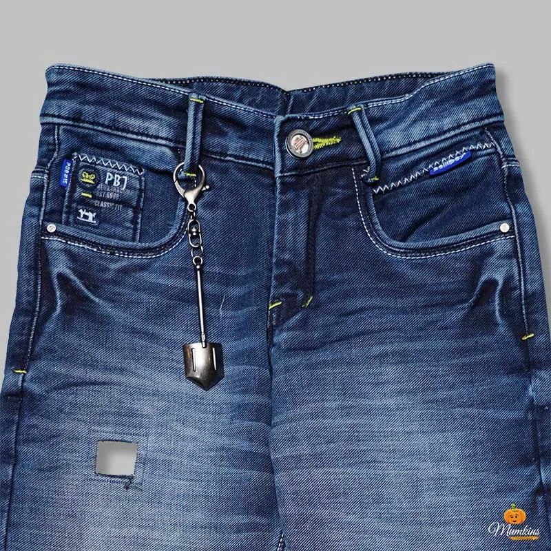 Ripped Pattern Jeans for Boys