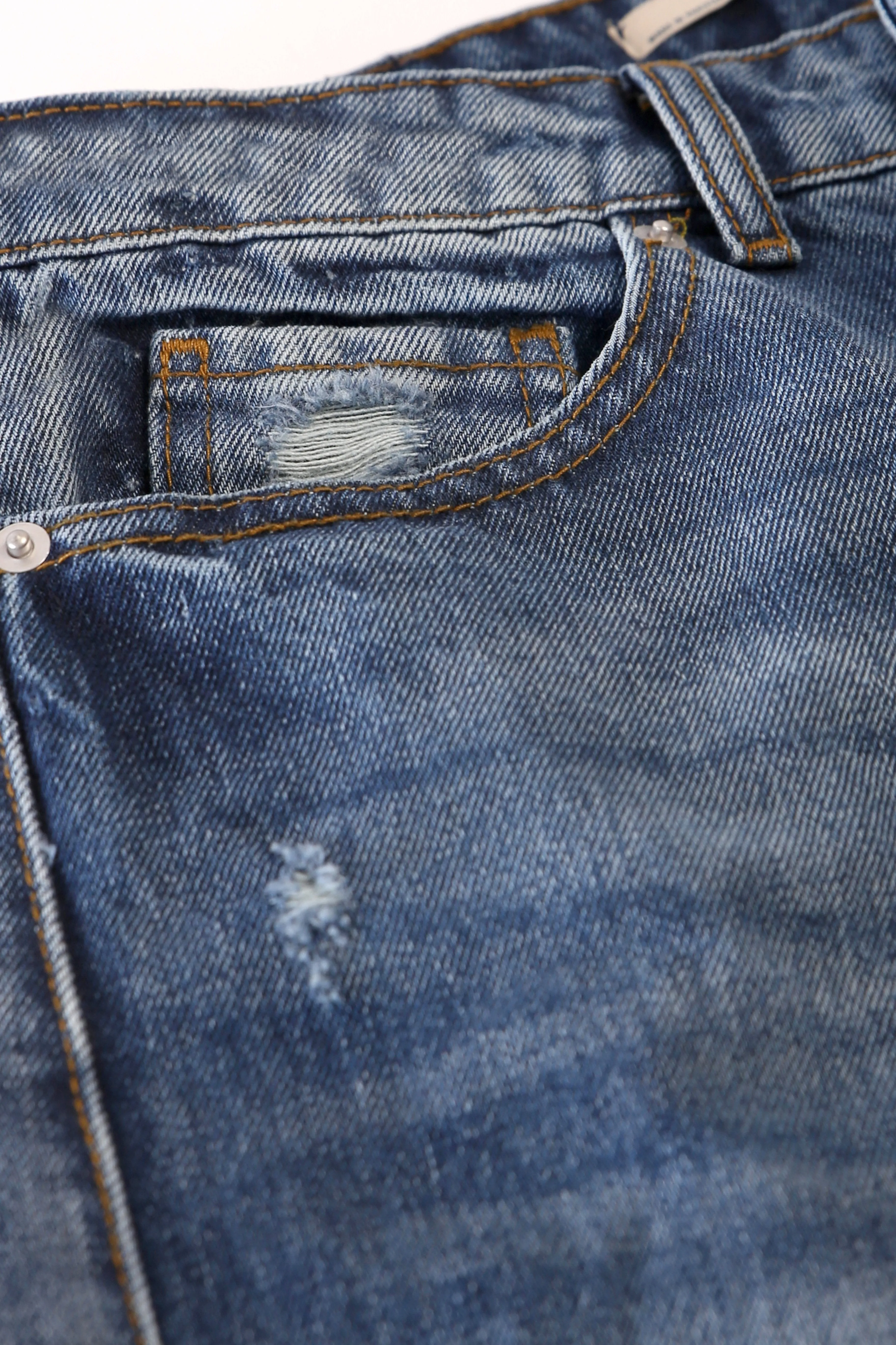 Ripped Slouchy Denim Jeans