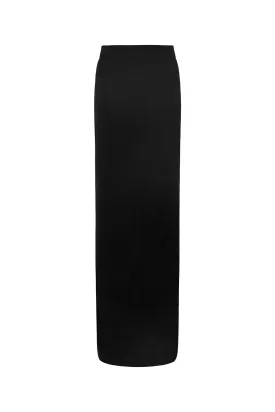 Russell Trumpet Back Slit Polyester Floor Length Skirt
