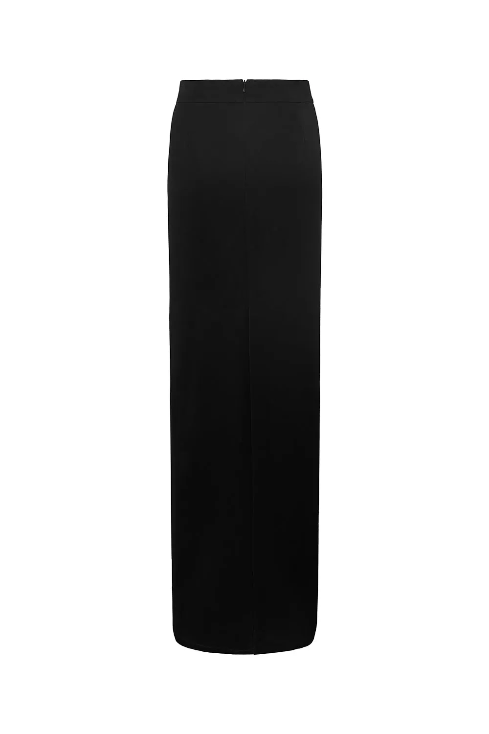 Russell Trumpet Back Slit Polyester Floor Length Skirt