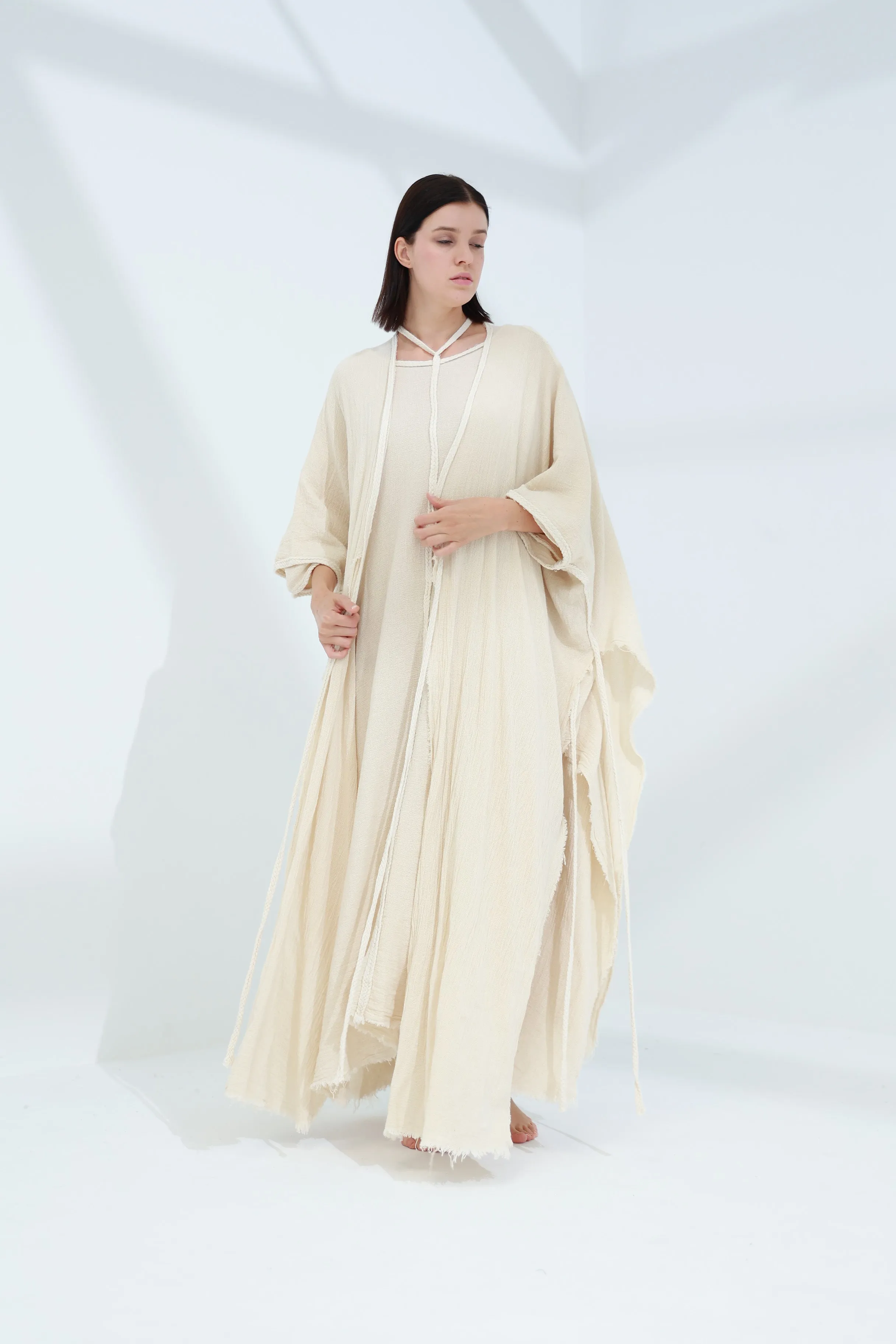 Sande Linen Abaya Burro