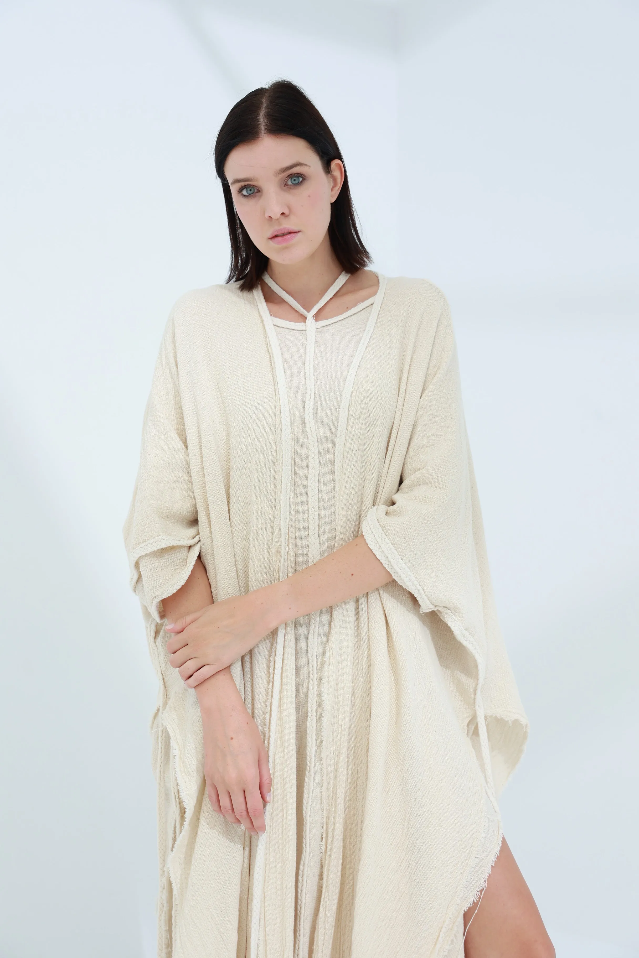 Sande Linen Abaya Burro
