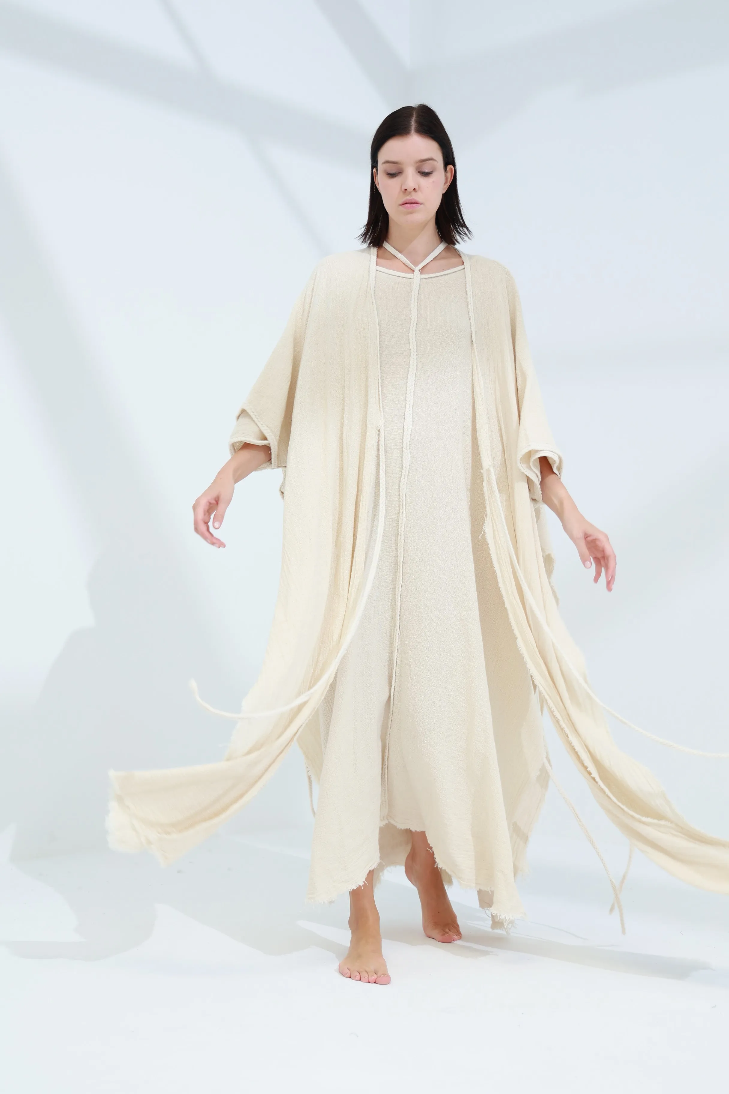 Sande Linen Abaya Burro