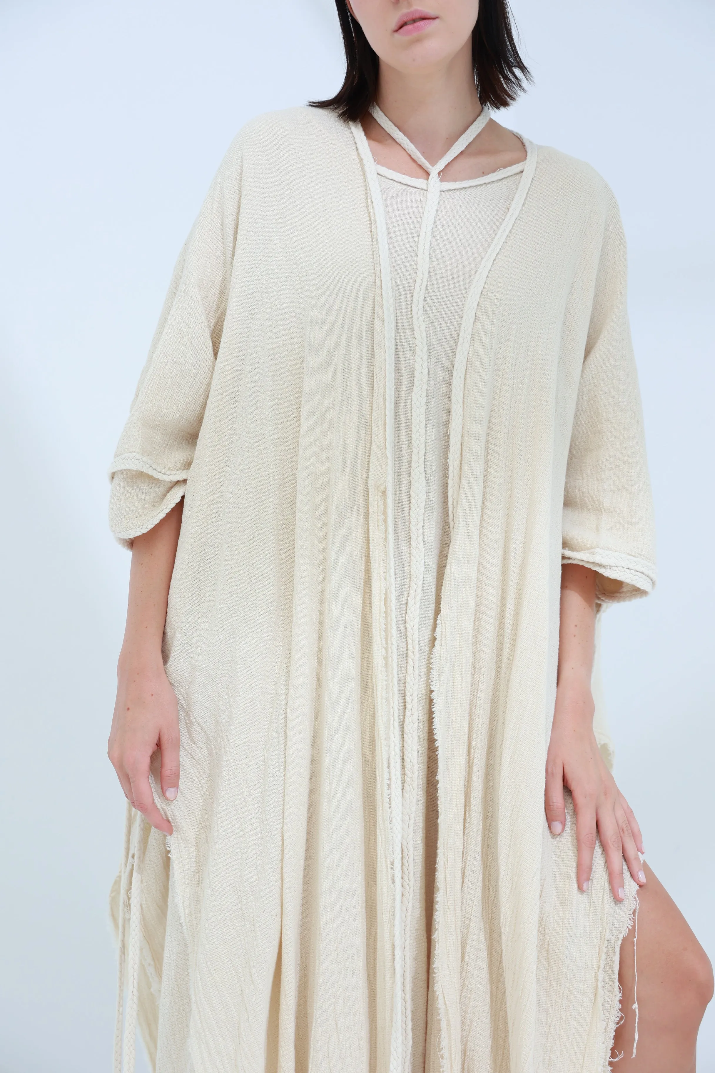 Sande Linen Abaya Burro