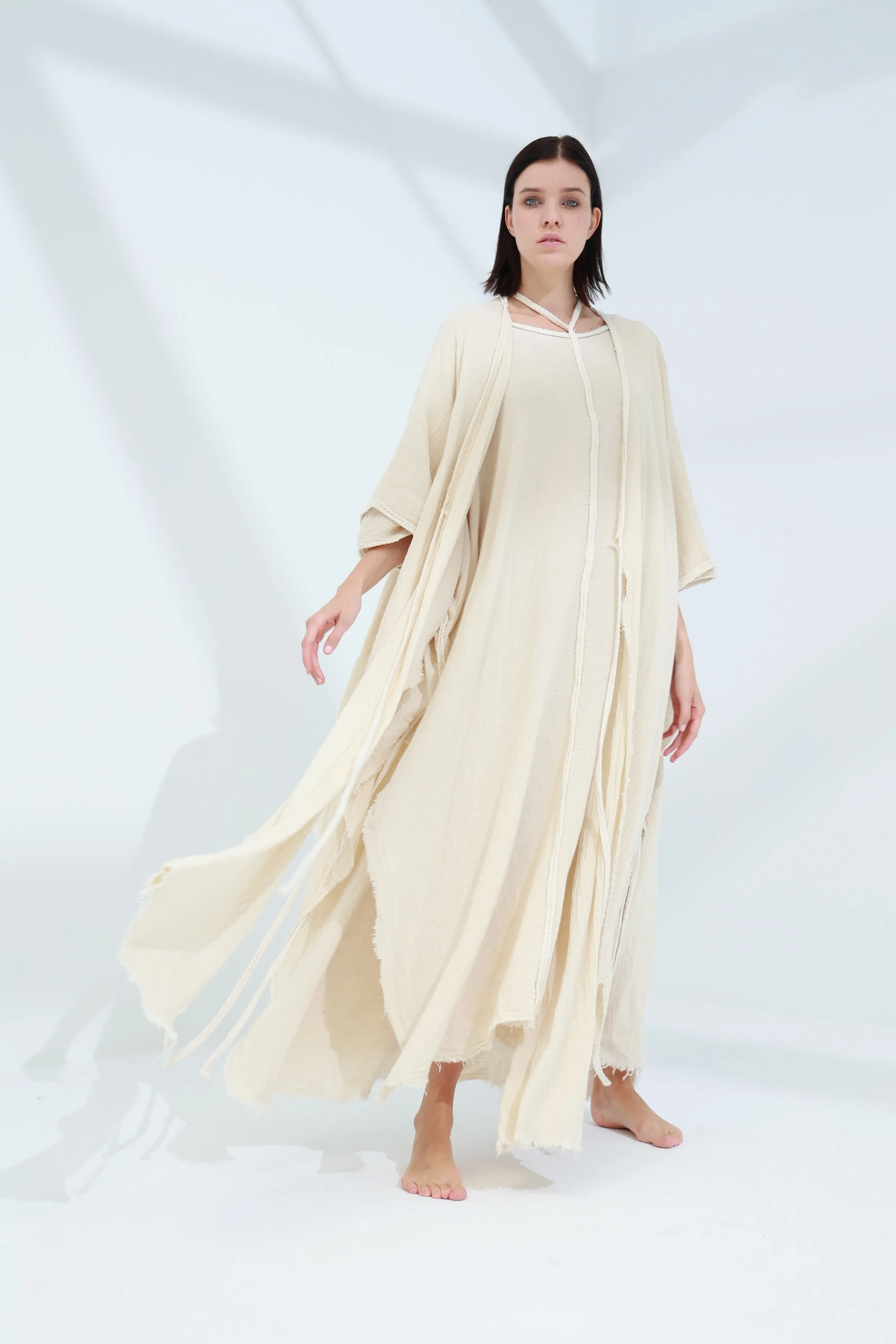 Sande Linen Abaya Burro