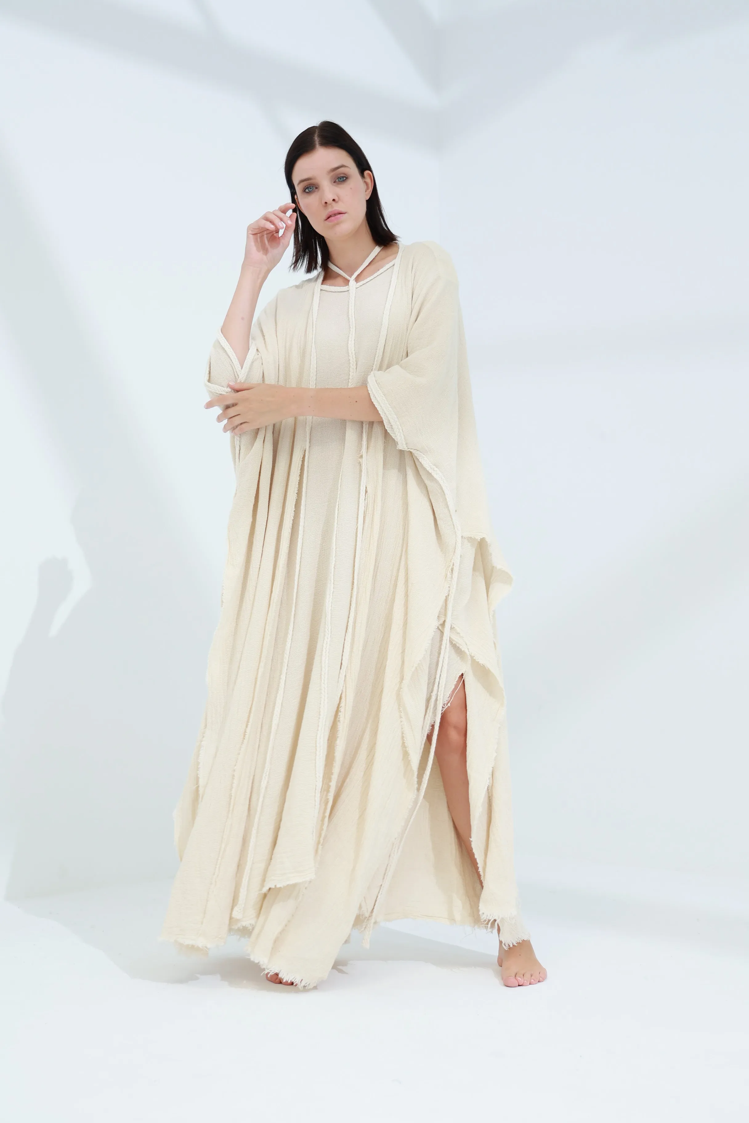 Sande Linen Abaya Burro