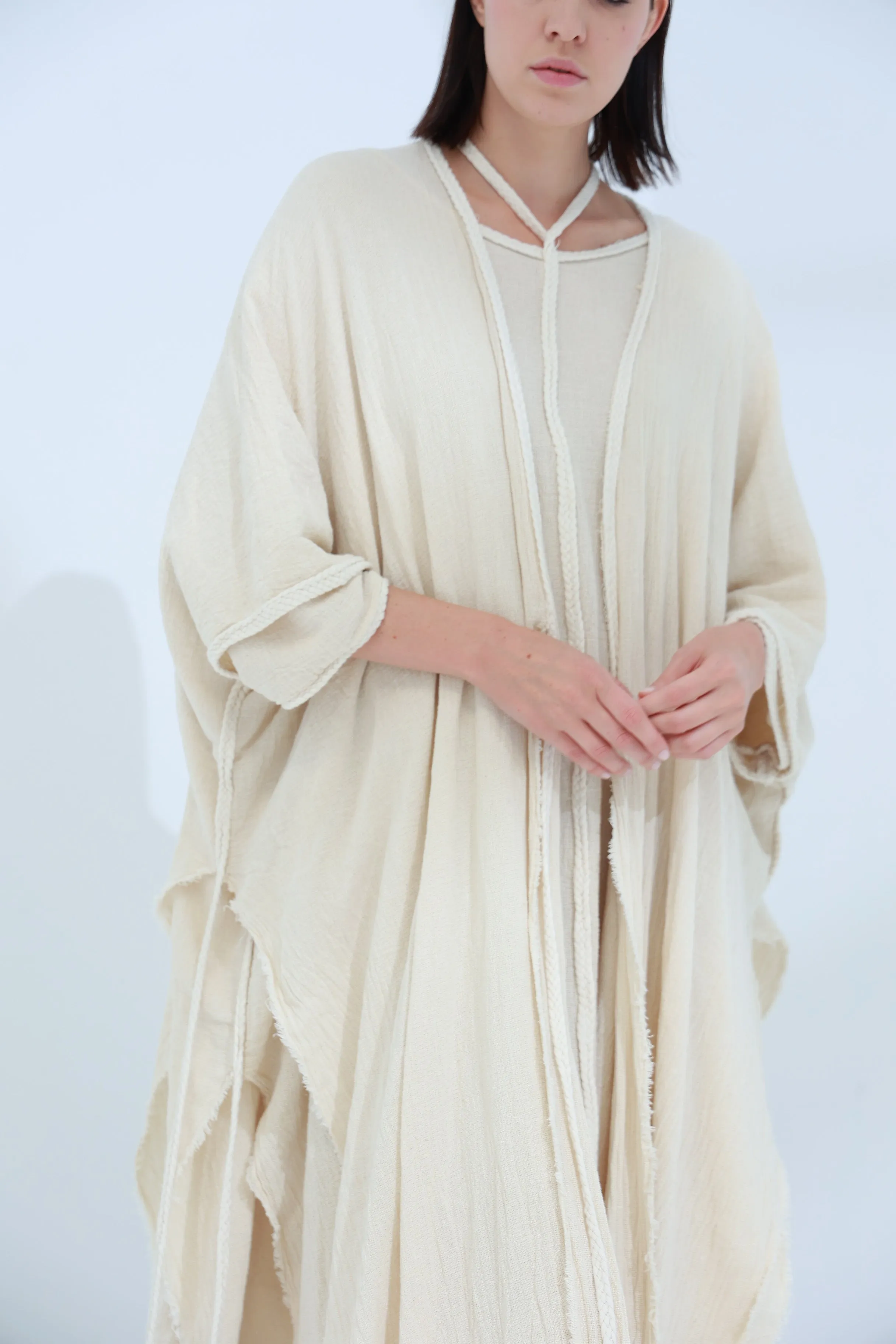 Sande Linen Abaya Burro