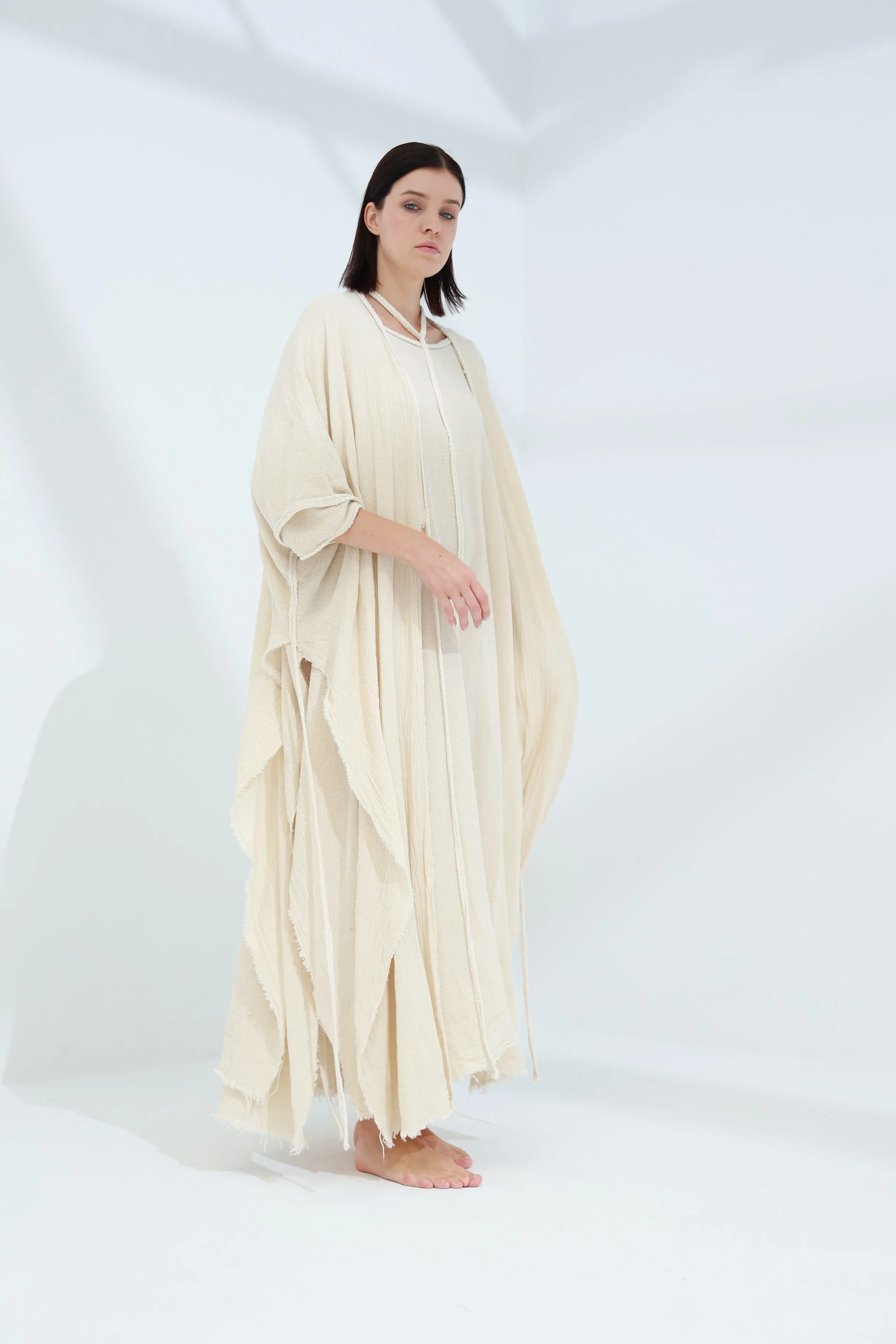 Sande Linen Abaya Burro