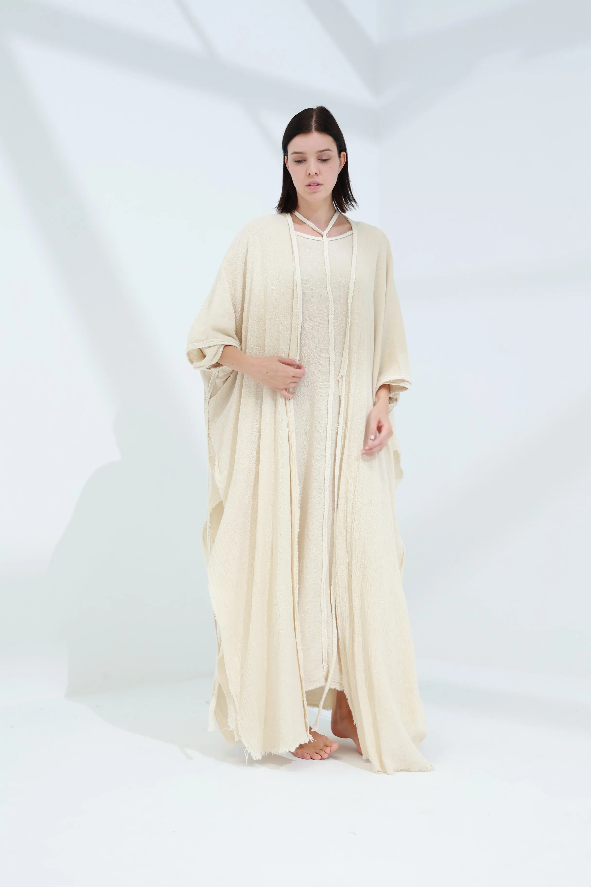 Sande Linen Abaya Burro