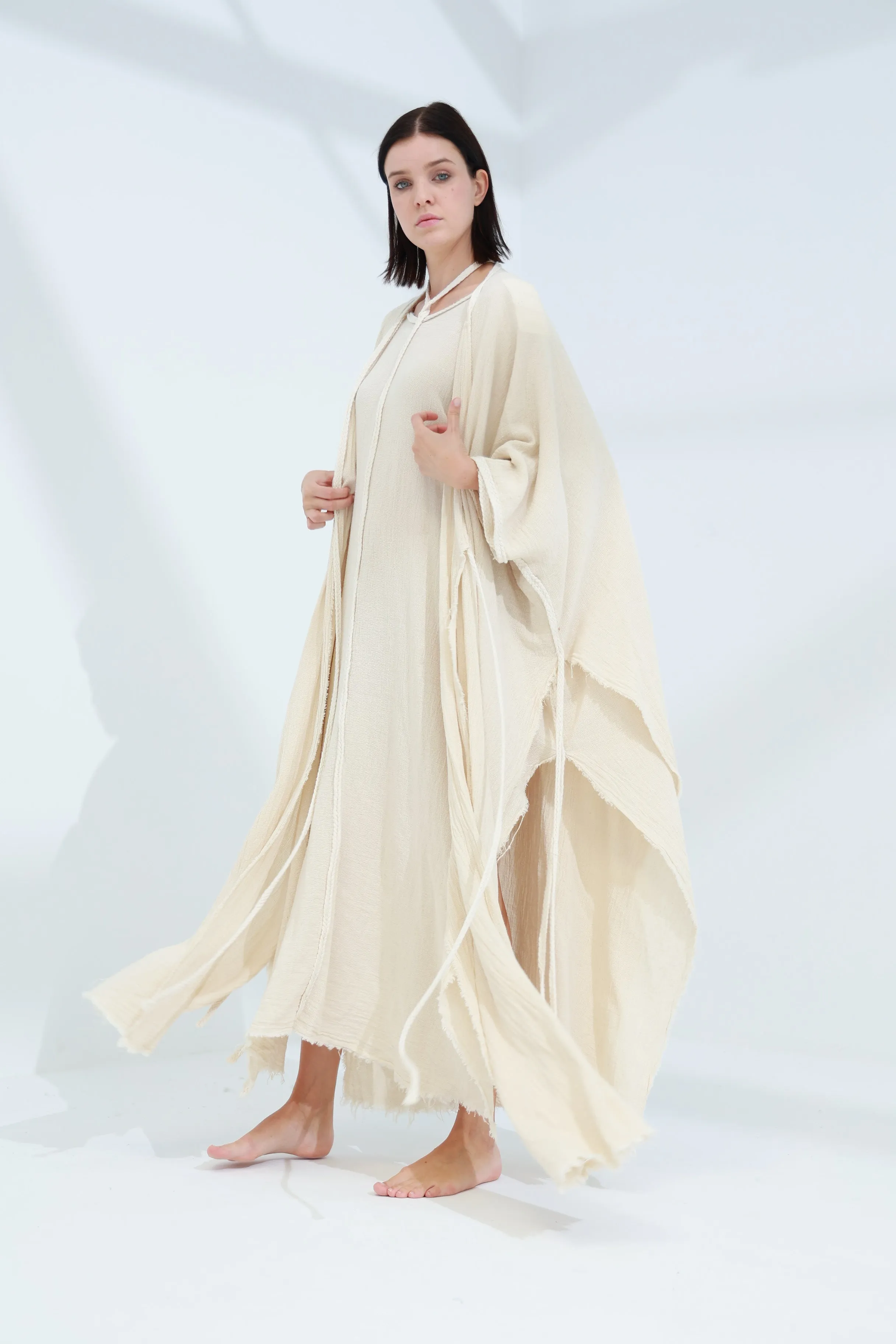 Sande Linen Abaya Burro